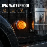 IP67 waterproof amber watermelon LED truck marker light for rainy and dusty conditions