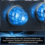 IP67 waterproof ice blue watermelon LED marker lights for trucks trailers RVs and exterior vehicle use