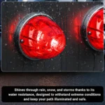 IP67 waterproof red watermelon LED marker lights for trucks trailers RVs and exterior vehicle use