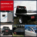 Red 6-inch LED tail lights installed on pickups, trucks, RVs, trailers, buses, and yachts