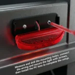 Red rectangular trailer marker light replacement for exterior vehicle lighting