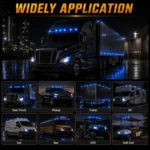 universal blue cab lights for pickup truck van RV trailer and heavy duty vehicle