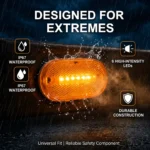 yfd lighting waterproof amber rectangular LED clearance lights with sealed lens housing