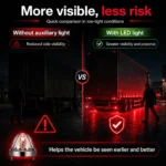 Red watermelon truck marker lights installation accessories