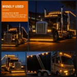 yfdlighting 12 pack amber oval clearance lights for trucks and trailers