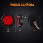 Waterproof red LED marker clearance light for trucks and trailers