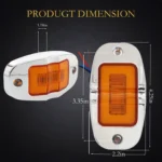 yfdlighting 4 inch oval clearance light dimensions and specifications