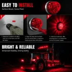 yfdlighting amber watermelon clearance light installation guide for trucks and trailers