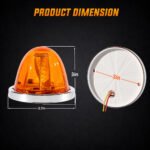 yfdlighting amber watermelon clearance light size dimensions for truck installation