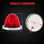 yfdlighting amber watermelon clearance light size dimensions for truck installation