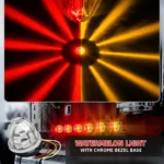 Dual color amber and red LED watermelon light with bright lighting effect