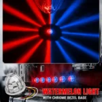 Dual color red and blue LED watermelon light with bright lighting effect