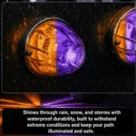 IP67 waterproof amber purple LED truck light for outdoor vehicle lighting
