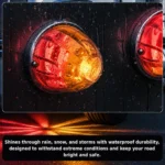 IP67 waterproof amber red LED truck light for outdoor vehicle lighting