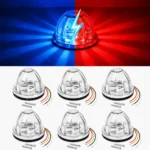 Red and blue dual color watermelon LED truck light for marker light and underglow use