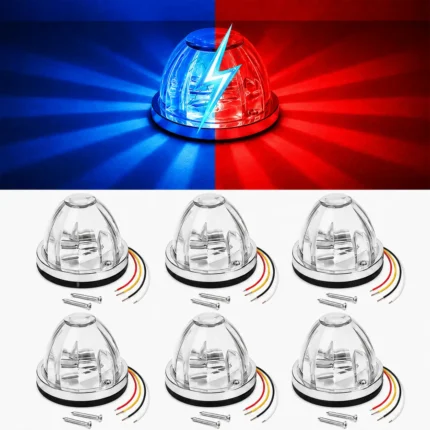 Red and blue dual color watermelon LED truck light for marker light and underglow use