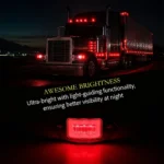 yfdlighting red LED marker light illuminated on truck at night