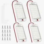 4 pack 800 lumen LED interior lights for RV camper truck and off-road vehicle cabins