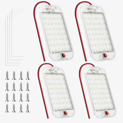 4 pack 800 lumen LED interior lights for RV camper truck and off-road vehicle cabins