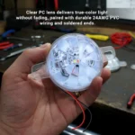 Durable sealed watermelon LED chassis light made from wear-resistant materials