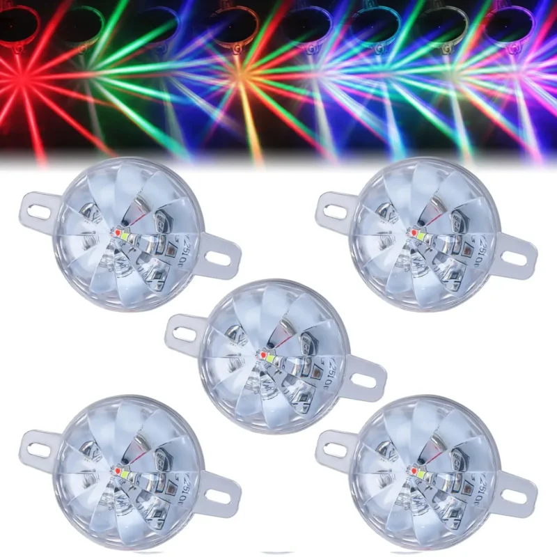 5 pack multicolor watermelon chassis LED lights for cars trucks motorcycles and ATVs