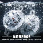 Weatherproof multicolor watermelon chassis LED lights resistant to rain mud and dust