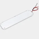 Back view of 12W LED interior dome light with red and black power wires for vehicle installation