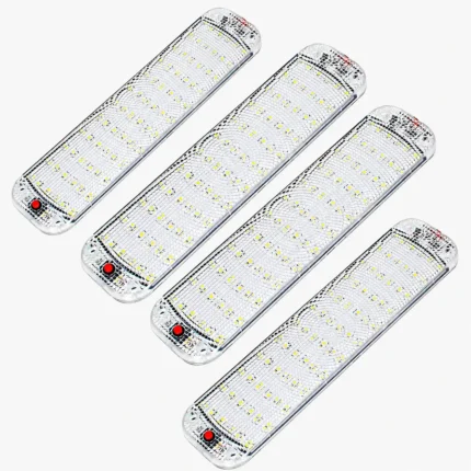 4-pack 12W LED interior dome lights for RV campers, motorhomes, trucks, and off-road vehicle cabs