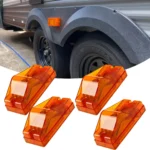 4-pack amber 18 LED truck marker lights with high and low brightness modes