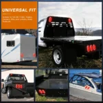 6 inch red oval LED tail light universal fit for pickup trucks trailers RVs campers boats and work vehicles