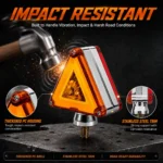 YFDLights impact-resistant triangle marker light with thickened PC housing and stainless steel trim