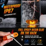Waterproof and dustproof 2.5 inch amber LED marker light with PC lens and rubber sealing gasket