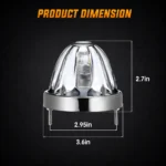 YFD Lighting amber glass watermelon marker light dimensions and product measurements