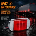 YFD Lighting waterproof red LED marker light designed for reliable use in rain, snow and harsh road conditions