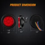 Waterproof red LED marker clearance light for trucks and trailers